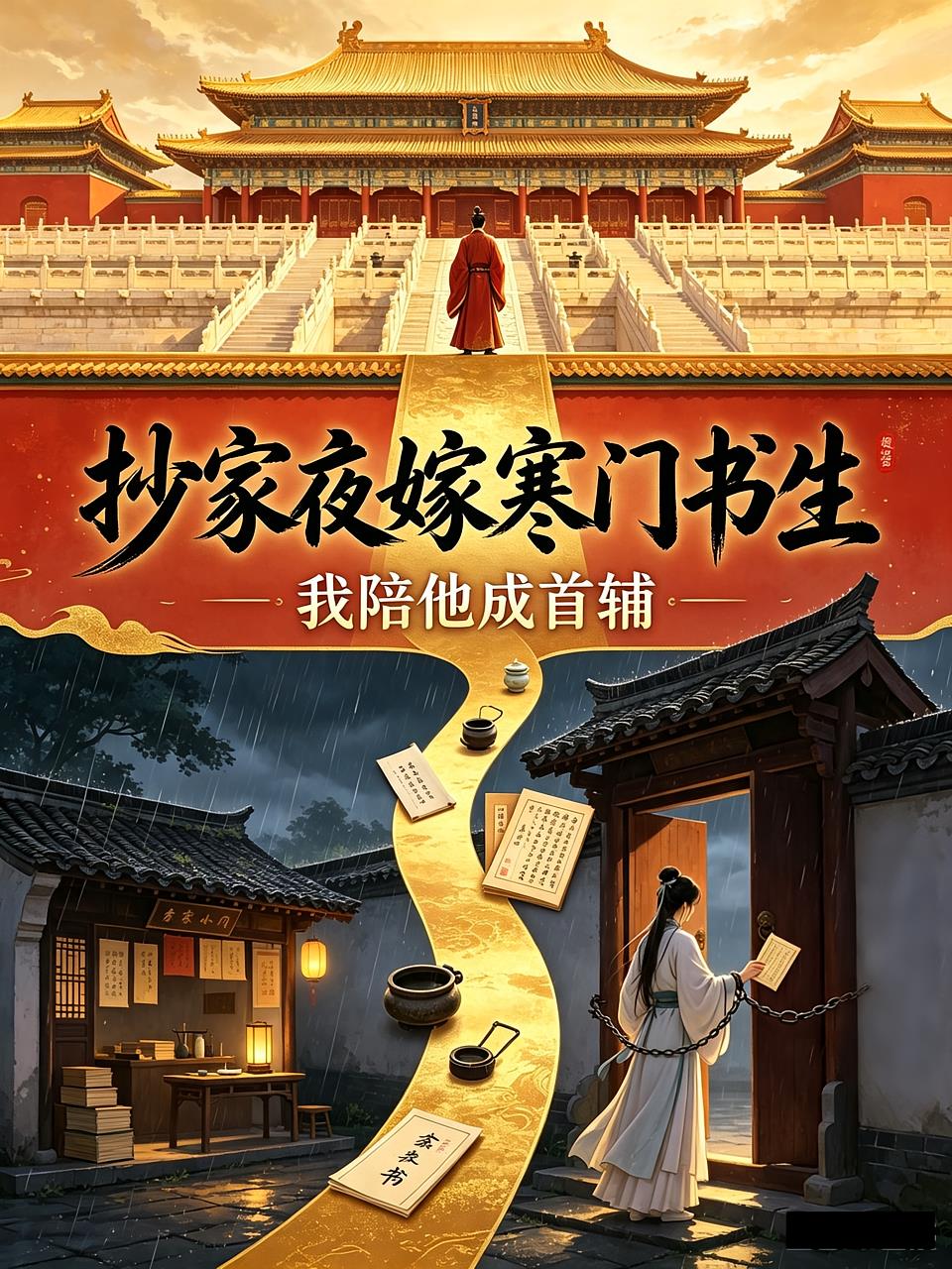 抄家夜嫁寒门书生我陪他成首辅