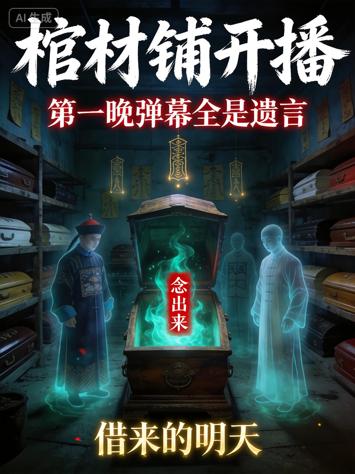 棺材铺开播,第一晚弹幕全是遗言